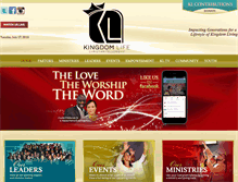 Tablet Screenshot of kingdomlifesav.org